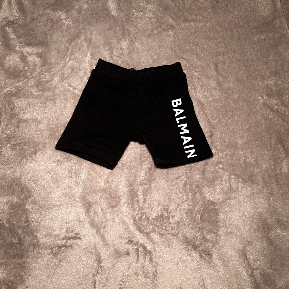 Authentic Balmain baby shorts , worn once size 12 mons